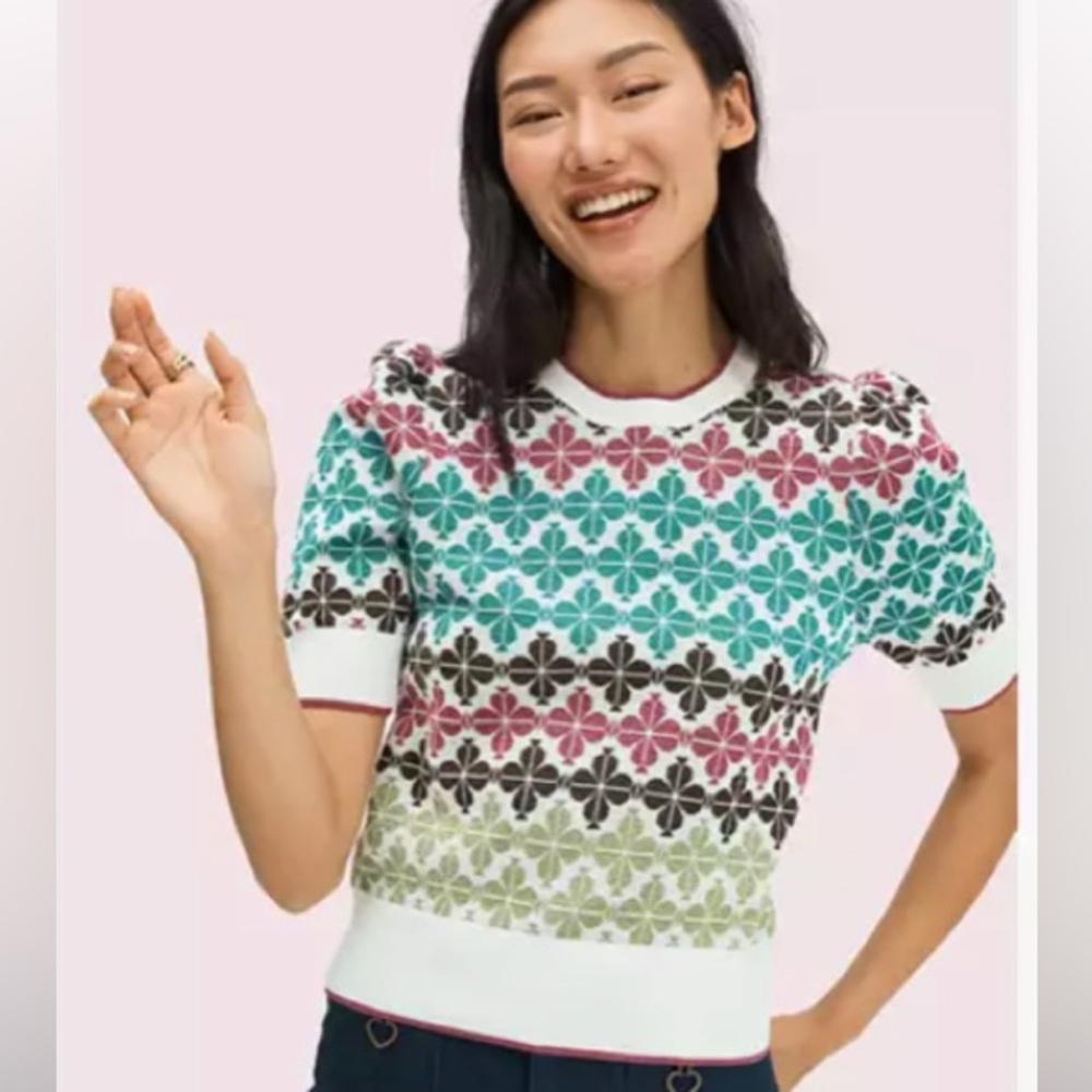 Kate Spade puffed sleeve sweater